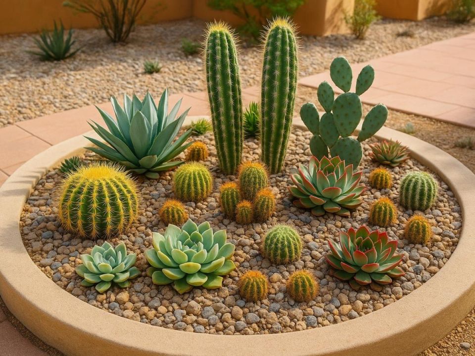 Кактусовый сад: стильный и непривередливый уголок вашего участка