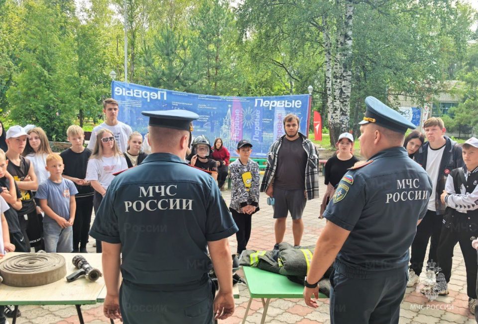 Практические занятия с детьми в лагере Мичуринского округа