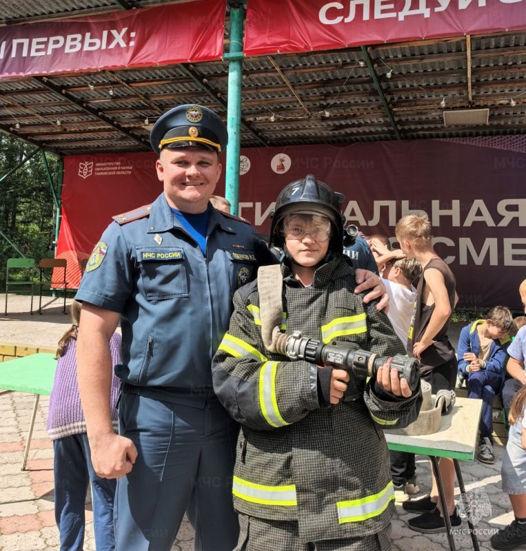 Практические занятия с детьми в лагере Мичуринского округа