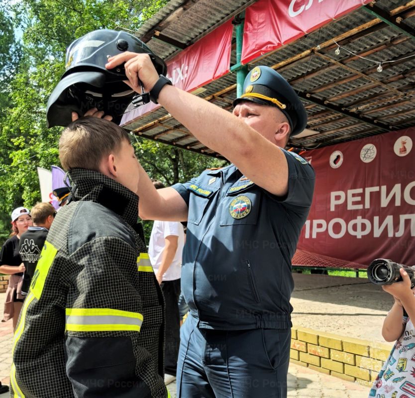 Практические занятия с детьми в лагере Мичуринского округа