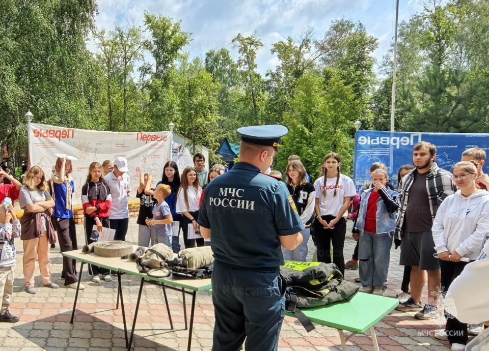 Практические занятия с детьми в лагере Мичуринского округа