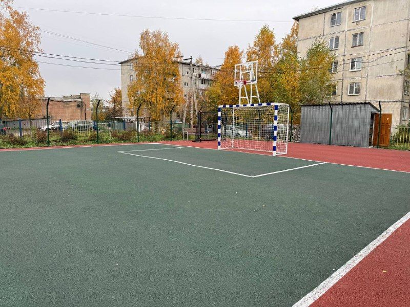 В Рассказове завершили оборудование мини-стадиона на территории детского сада №9