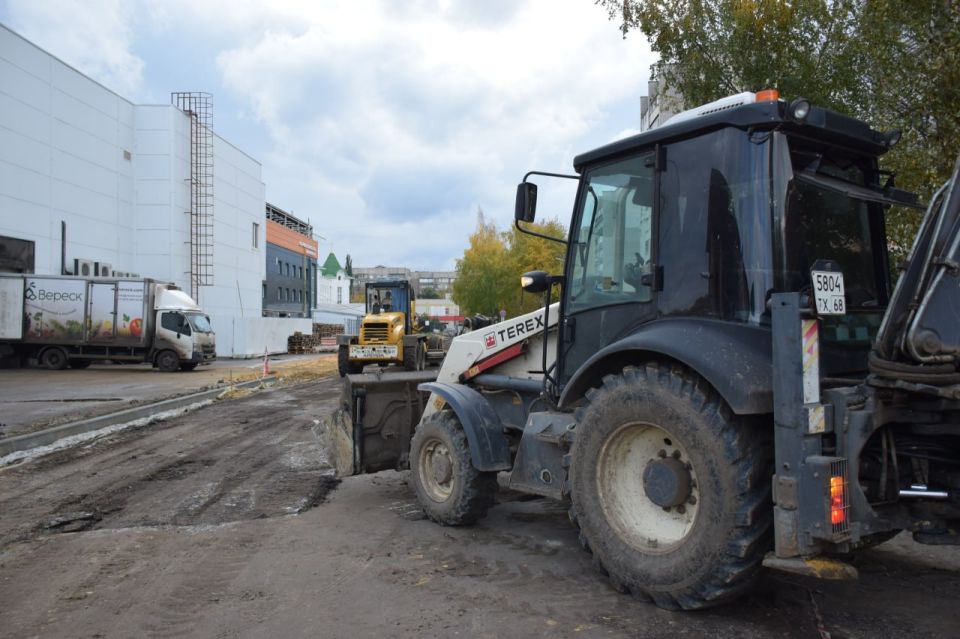 В Тамбове продолжается ремонт дороги на улице 2-я Высотная