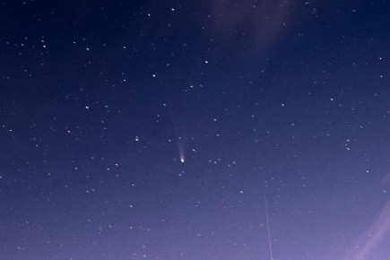 Фотограф из Тамбовской области запечатлела редкую комету