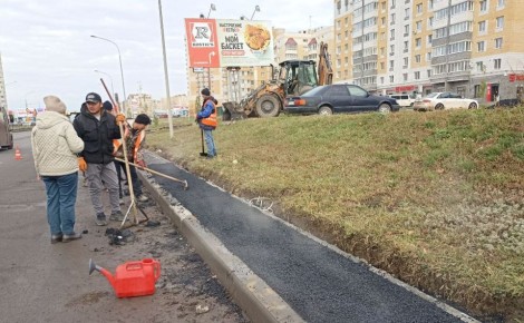Благоприятная погода способствует проведению дорожных работ в Тамбове