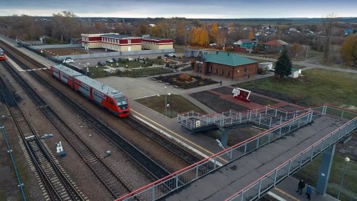 РЖД опубликовали атмосферное видео о вокзале в Жердевке Тамбовской области