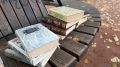 В сквере Боратынского шкаф для буккросинга пополнился новыми книгами для взрослых и детей