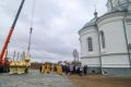 В Знаменском округе освятили купола и кресты для часовни Сухотинского женского монастыря