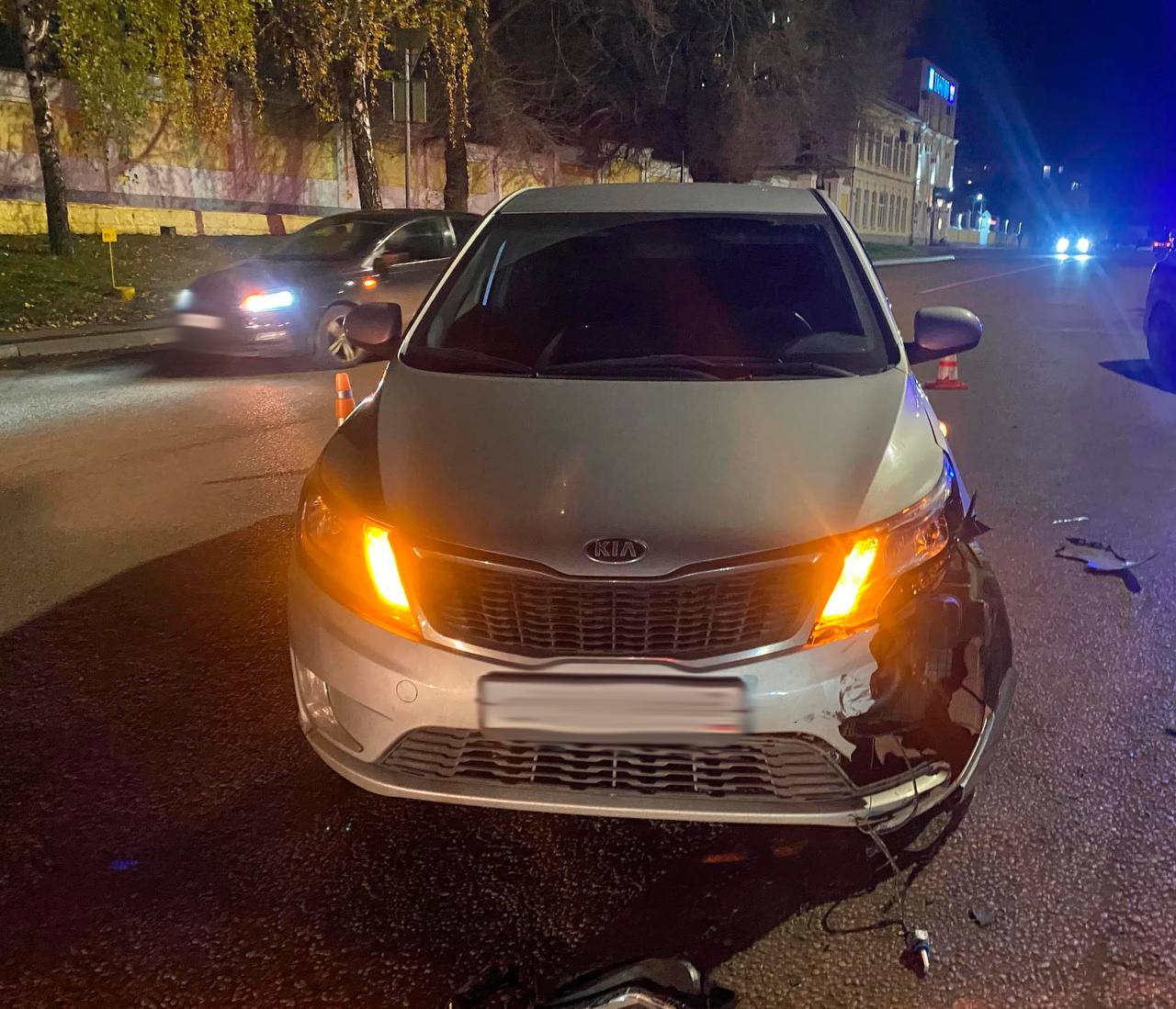 В Тамбове мотоциклист попал в больницу после столкновения с «Kia Rio»