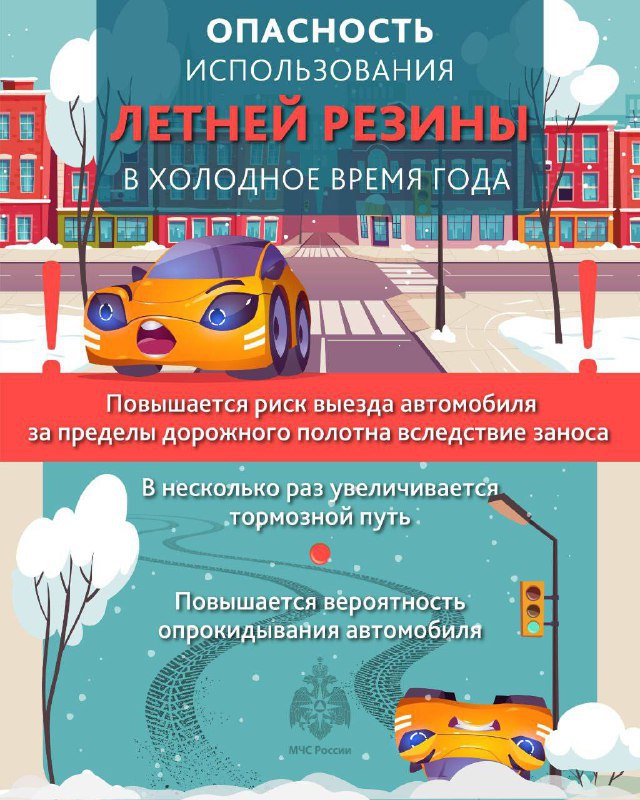 Меняй резину вовремя. Не за горами первый снег, гололед и снижение температуры