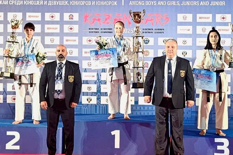 Тамбовчанка Кристина Урусова завоевала серебро Кубка мира по киокусинкай