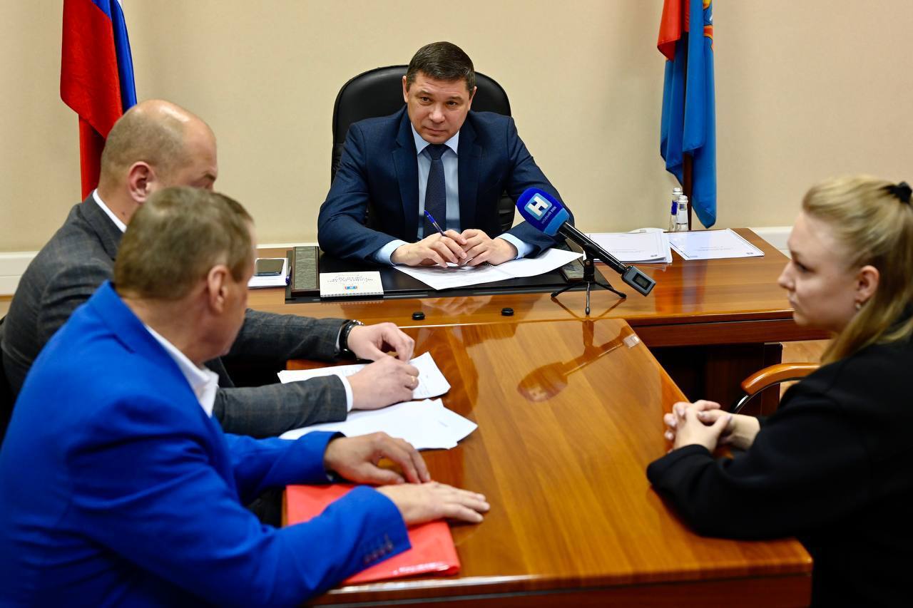 Глава Тамбовской области Евгений Первышов провел прием граждан от имени президента Российской Федерации Владимира Путина