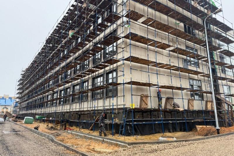 Строительная готовность новой школы в Бокине составляет более 50%