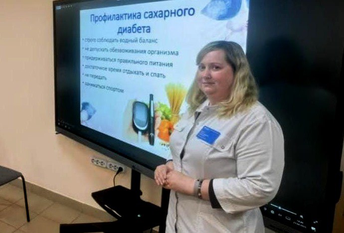 В Тамбовской ЦРБ активно работает Школа здоровья для больных сахарным диабетом и их родственников
