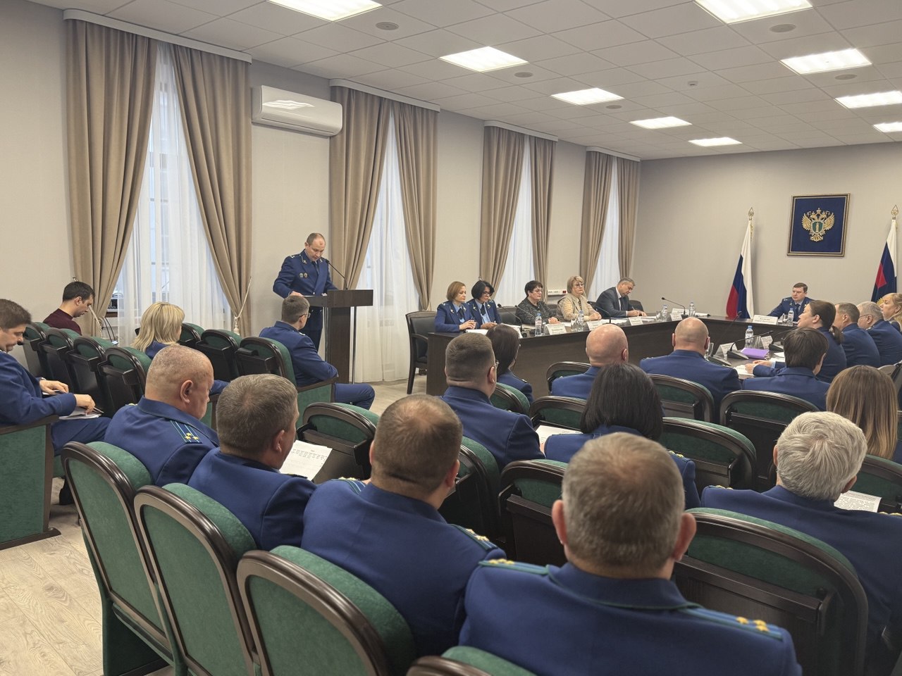 В прокуратуре Тамбовской области состоялось заседание коллегии «О состоянии законности и практике прокурорского надзора за исполнением органами государственной власти области, органами местного самоуправления... В прокуратуре Тамбовской области состоялось заседание коллегии «О состоянии законности и практике прокурорского надзора за исполнением органами государственной власти области, органами местного самоуправления...