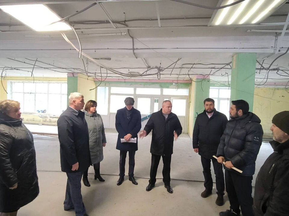 По народной программе продолжается капремонт второго корпуса школы №22 в Тамбове