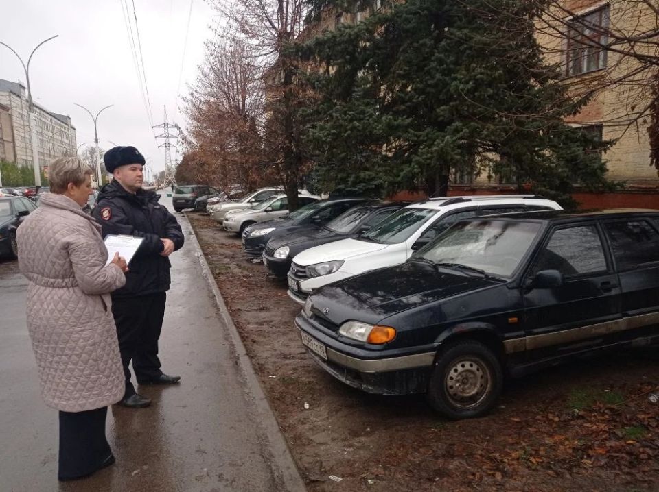 В Тамбове на Моршанском шоссе прошел рейд по парковкам