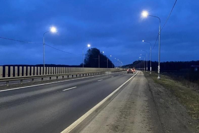 На трассе Р-22 «Каспий» в Тамбовской области установили новое освещение
