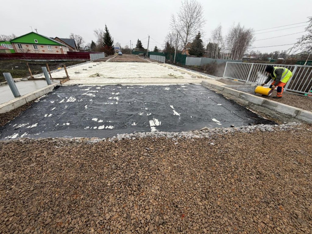 Ремонт моста через реку Пичаевка завершён на 70% Ремонт моста через реку Пичаевка завершён на 70%