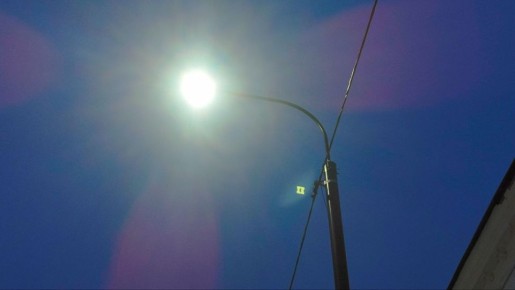 На Октябрьской в Тамбове установили новые опоры освещения