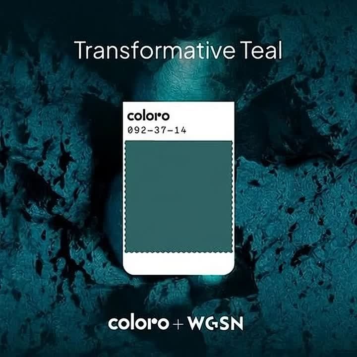 Институт цвета Pantone объявил цвет 2026 года — Transformative Teal