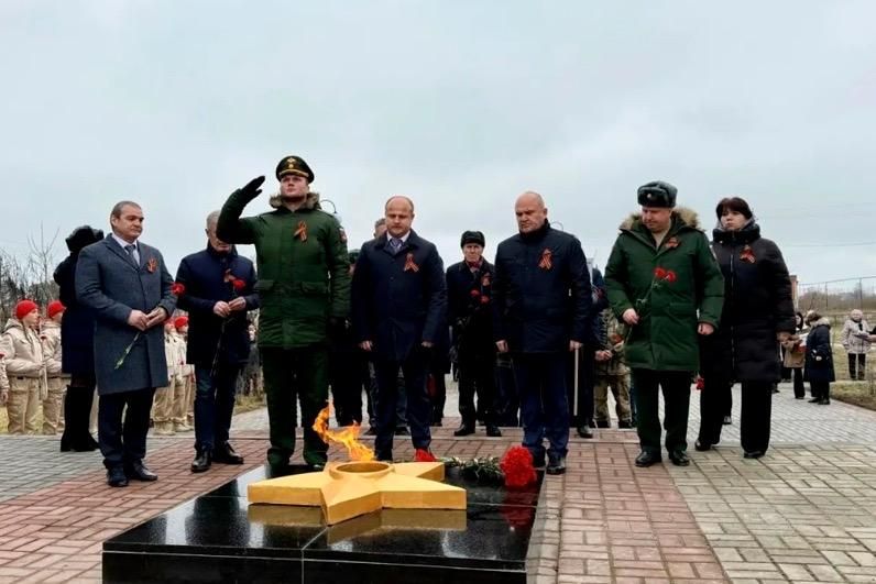 В Рассказовском округе подключили Вечный огонь к газоснабжению