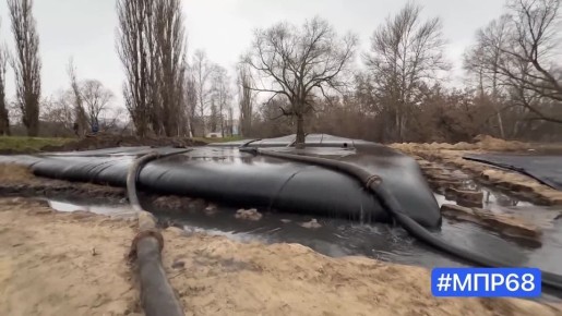 В Тамбове продолжаются работы по расчистке Цны