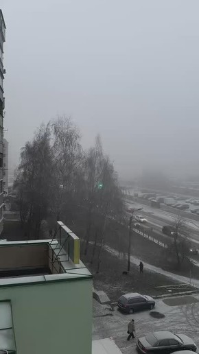 Снежное и туманное утро. Новый век