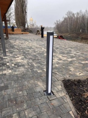 На набережной Цны в Моршанске устанавливают освещение и видеонаблюдение