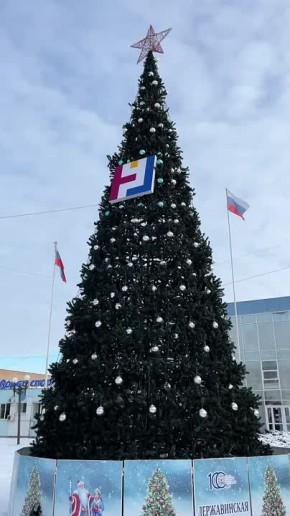 Так выглядит елка рядом с «Антеем»