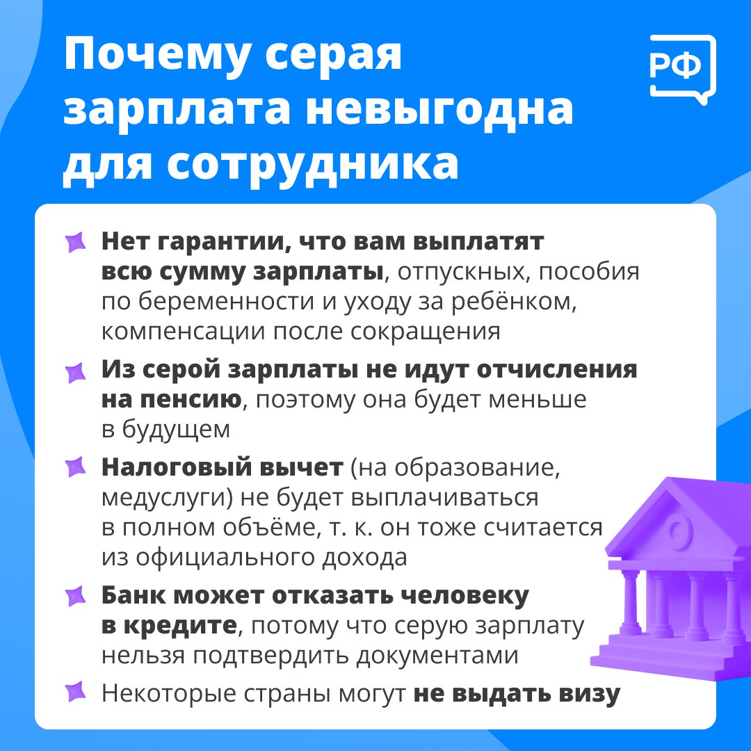 Ваш доход влияет на размер будущей пенсии и налоговых вычетов, поэтому важно, чтобы он был официальным Ваш доход влияет на размер будущей пенсии и налоговых вычетов, поэтому важно, чтобы он был официальным