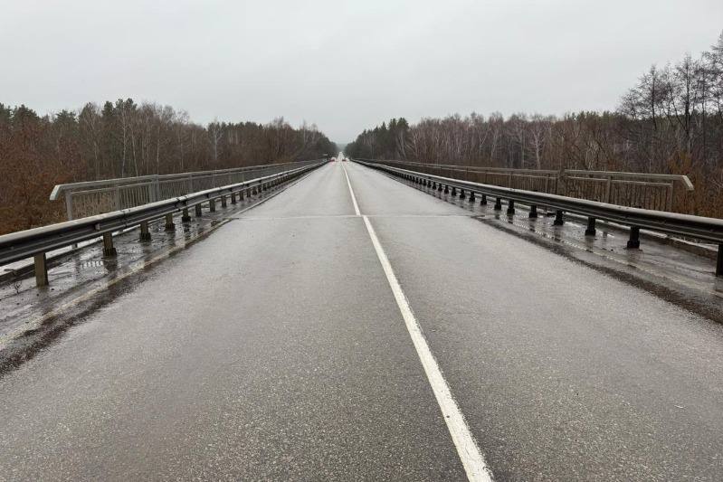 Временное ограничение на мосту через реку Ворона