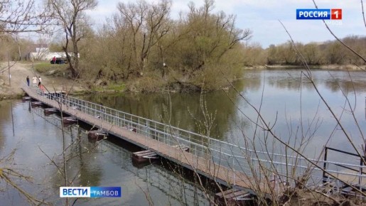 Понтонный мост в Липунцах разберут на зиму