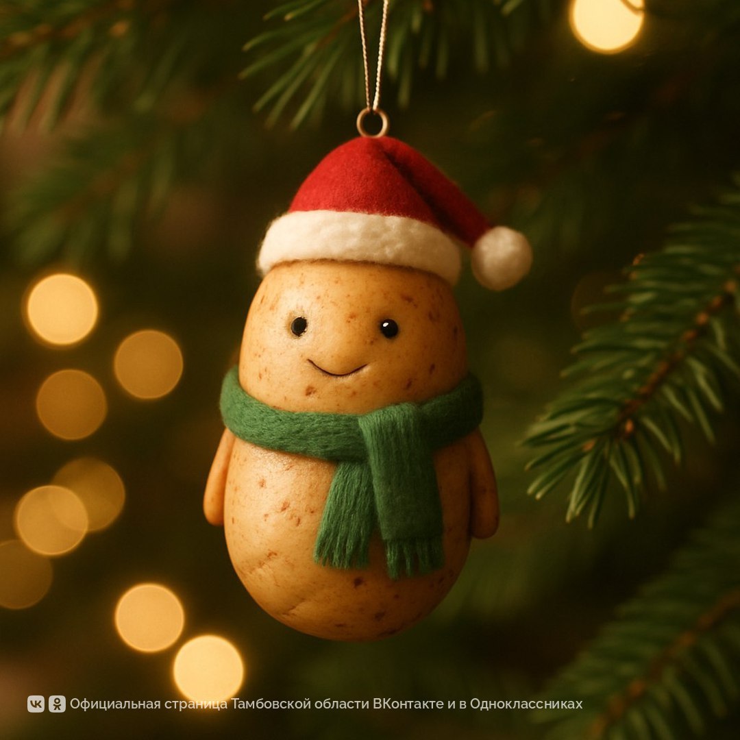 Новогодние игрушки с известными тамбовскими символами создал искусственный интеллект