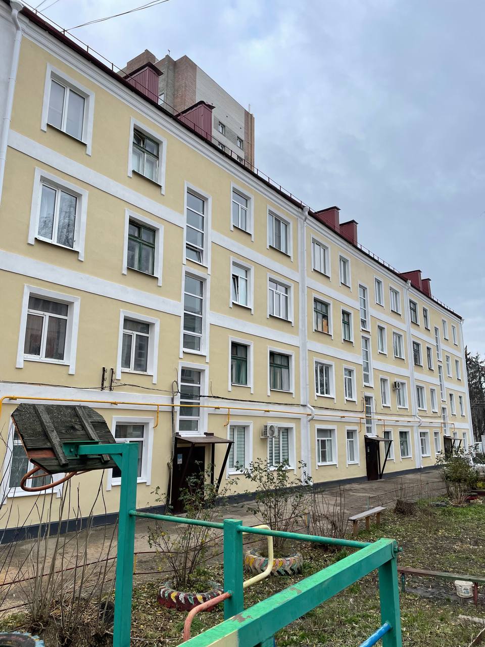 В Тамбове на улице Коммунальной обновили фасад двум домам