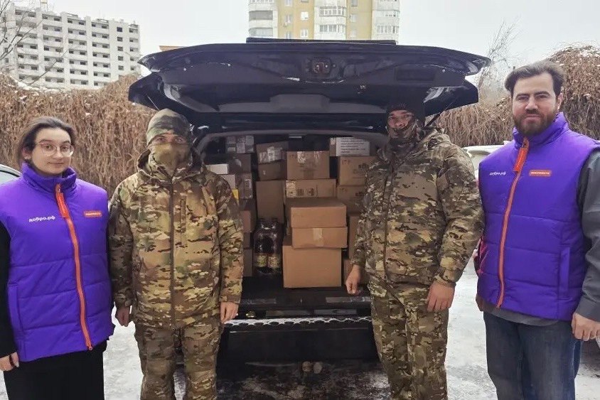 25 декабря тамбовчане отправили в зону специальной военной операции очередной гуманитарный груз – самое нужное в зимнее время