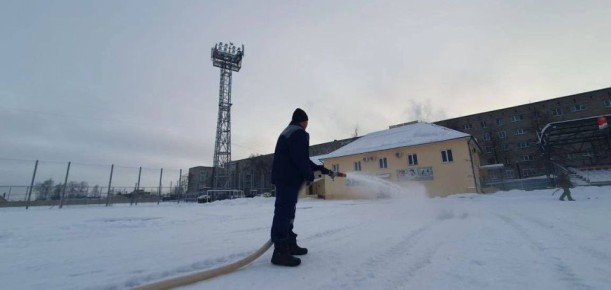 В Тамбовской области начали заливать открытые катки