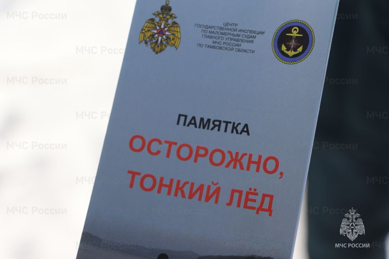 Лед тонкий для всех!!!. Сотрудники ГУ МЧС России по Тамбовской области каждый день напоминают тамбовчанам и гостям: на водоем сейчас выходить нельзя! Дождь и положительная температура воздуха делают лед водоемов пористым... Лед тонкий для всех!!!. Сотрудники ГУ МЧС России по Тамбовской области каждый день напоминают тамбовчанам и гостям: на водоем сейчас выходить нельзя! Дождь и положительная температура воздуха делают лед водоемов пористым...
