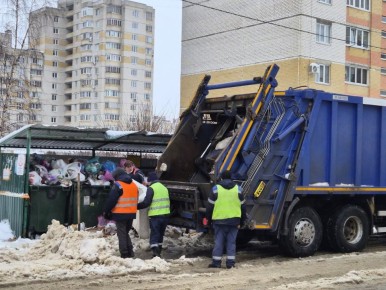 На новогодних выходных коммунальщики Тамбовской области вывезли более 6 тысяч тонн отходов