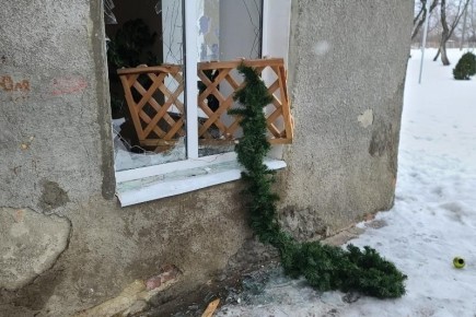 Полиция нашла вандала, который разбил окна ДК и сломал ёлку в Красносвободном