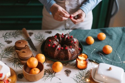 Шоколадный кекс для рождественского волшебства