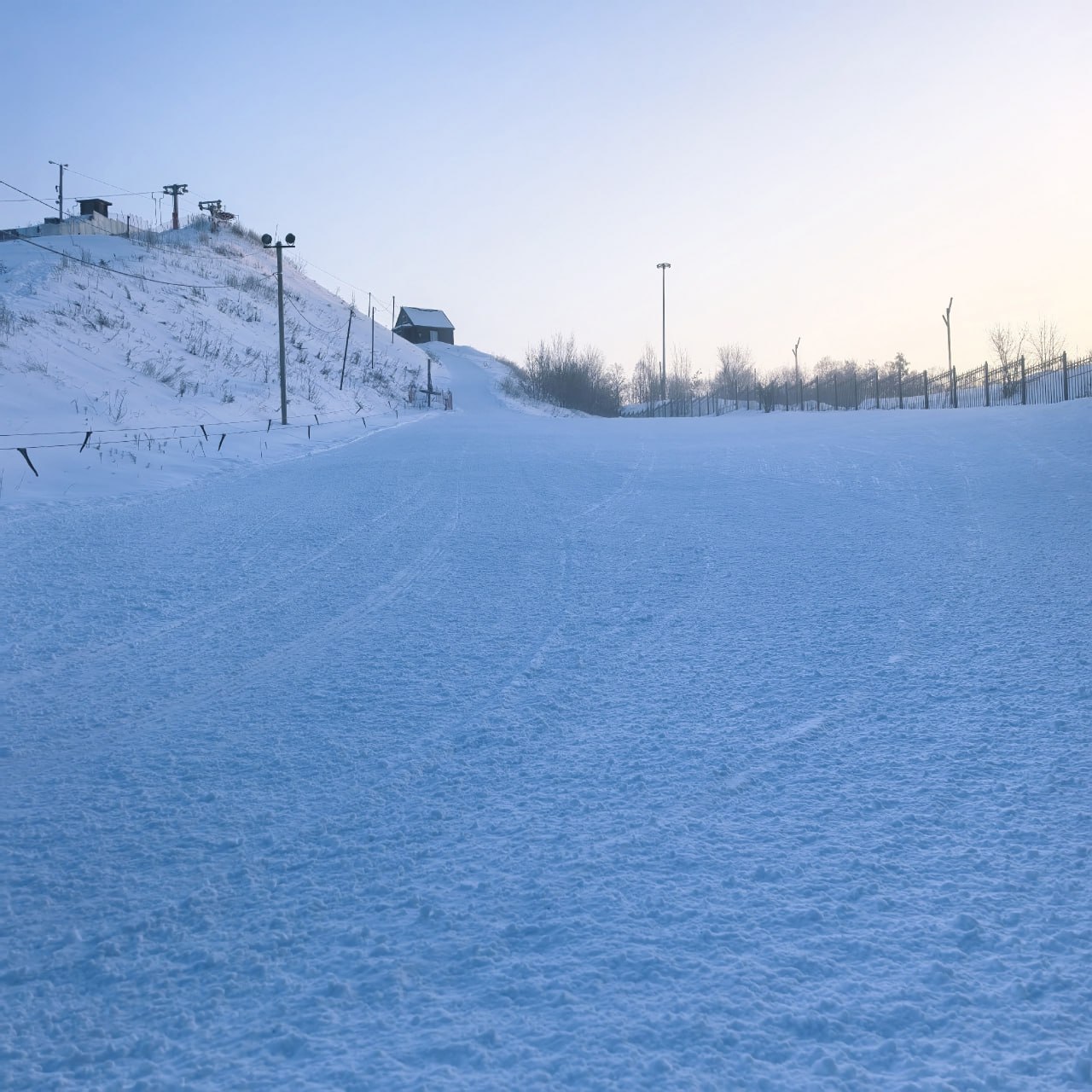 Горнолыжный склон в Ласках на один день приостановил работу