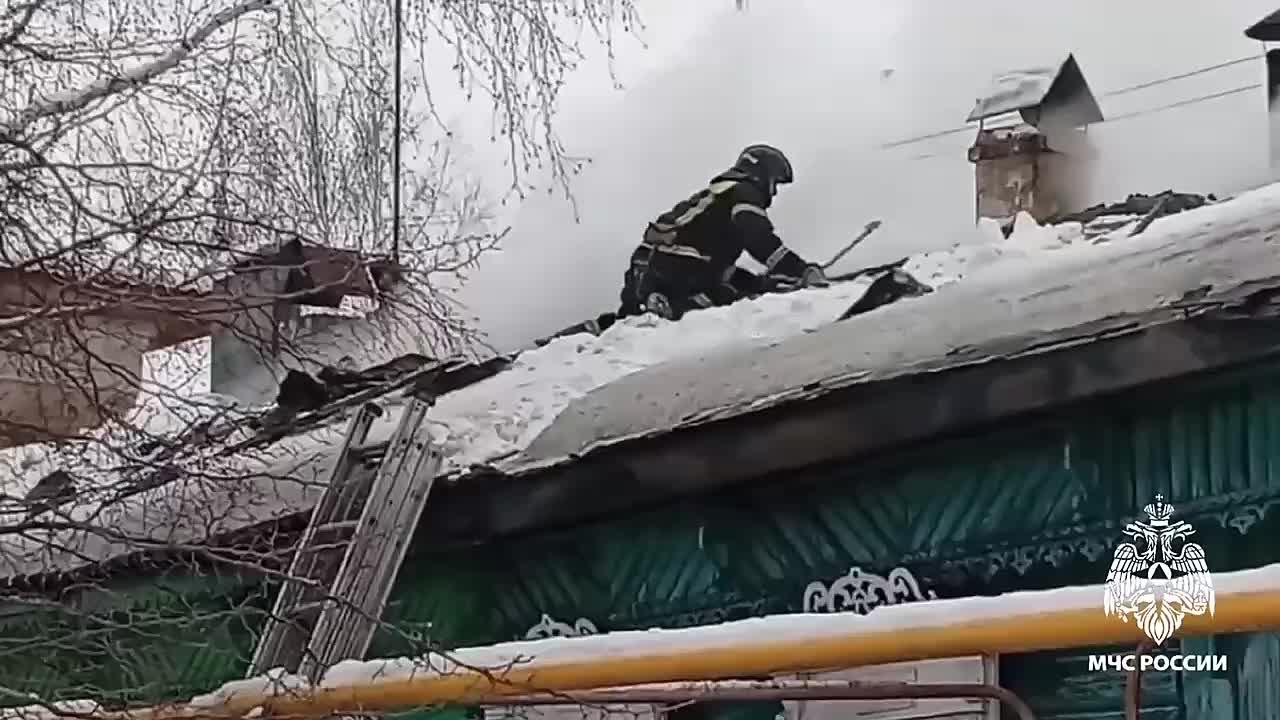 В Мичуринске ликвидирован пожар в частном доме