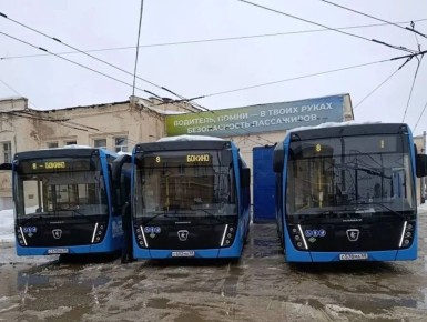Автопарк предприятия «Тамбовгортранс» пополнили три новых автобуса