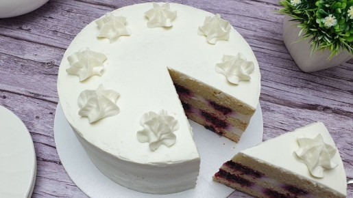 Удивительный диетический торт: лимонно-смородиновая фантазия без сахара и глютена