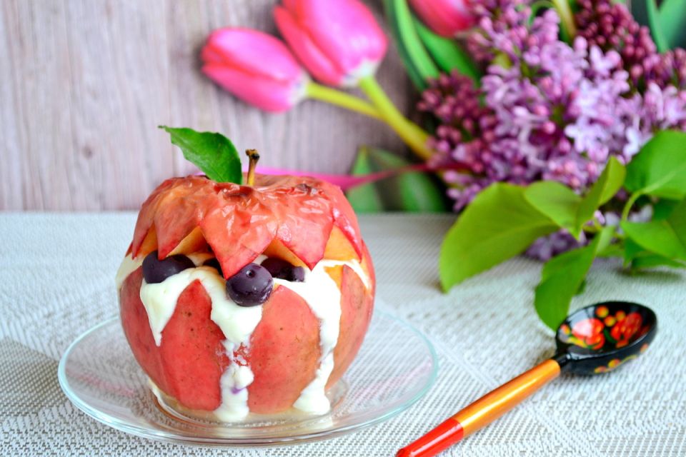 Яблочное великолепие: простой и полезный десерт для весны