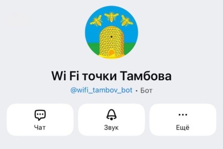 В мессенджере МАХ появился чат-бот с бесплатными точками Wi-Fi в Тамбове
