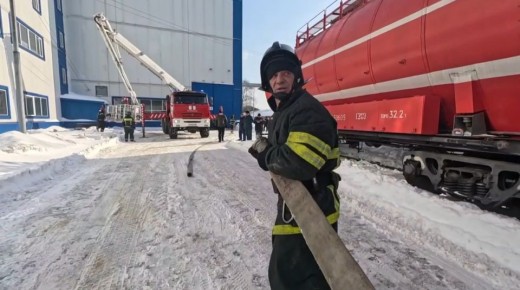 На заводе в Мичуринске потушили условный пожар