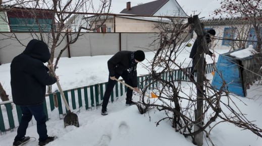 В Тамбовской области волонтеры помогают пенсионерам с домашними делами