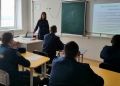 Представитель регионального следственного управления провела учебное занятие с учащимися профильного кадетского класса СК России